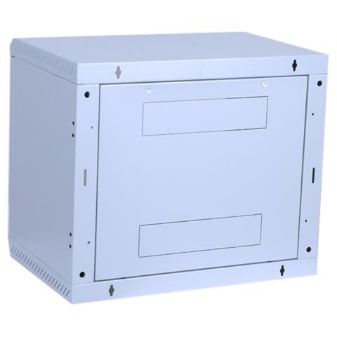 19" Rack Wall-mount 12U / 500 glass door, A muro, Grigio, 600 x 495 x 635 mm - Foto 1